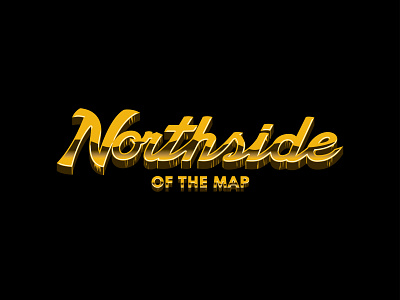 Northside- Gold apparel canada lettering text effect toronto typography wordmark