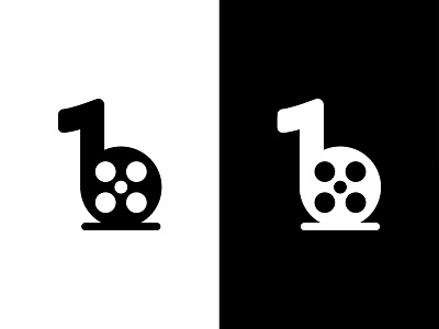 B-Roll b design film icon logo logomark movies music note reel sound