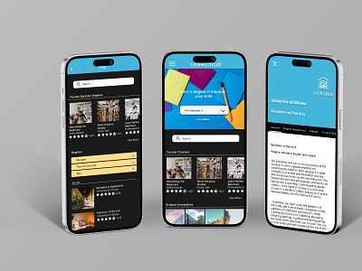 Higher Education App app concept branding design graphic design ux