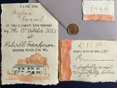 Soft Autumnal Wedding Stationery