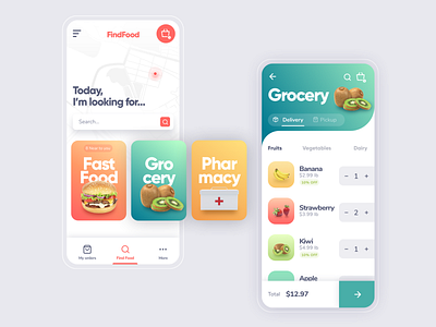 findFood food food app ui ui design