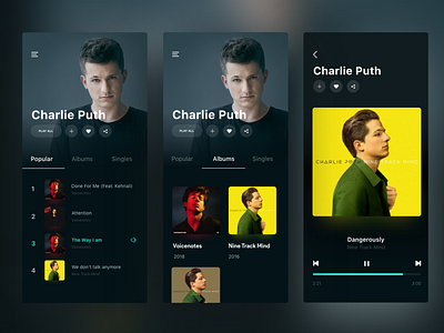 Music Player app challenge interface music player ui