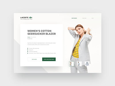 Single Product app brand design lacoste mobile product store ui user interface ux