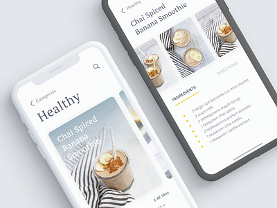 Recipe app design food iphone x mobile recipe ui user interface ux