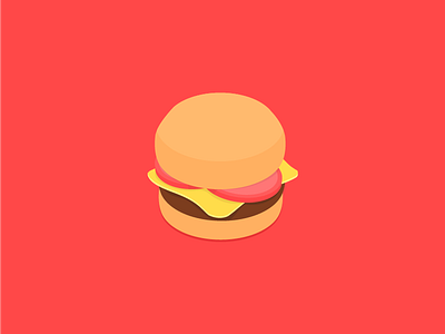 Isometric burger burger food isometric isometric design isometric illustration ui ui design