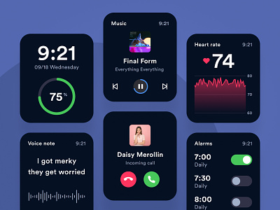 Amazfit GTS dark theme alart amazfit apple watch battery dark theme heart rate music smartwatch