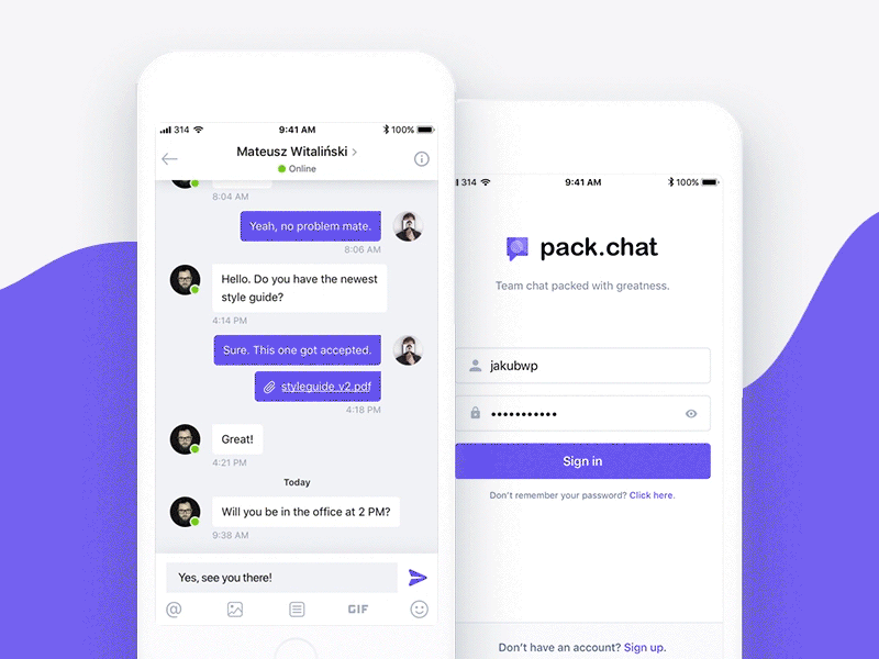 Packchat iOS