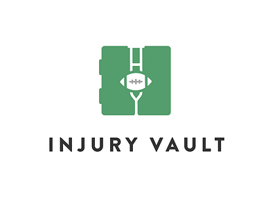 Injury Vault Logo green logo sports vault