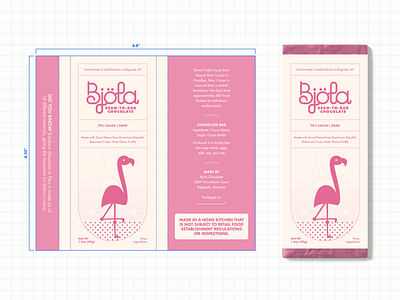 Bjöla Chocolate Bar Packaging branding design graphic design illustration logo