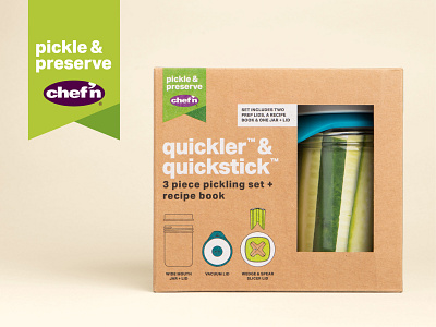 Chef'n Pickle + Preserve Packaging