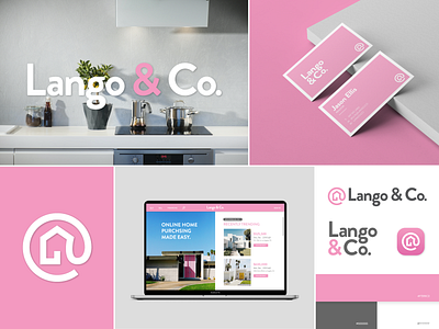 Lango & Co. Branding brand identity branding design home logo online real estate shop type ui