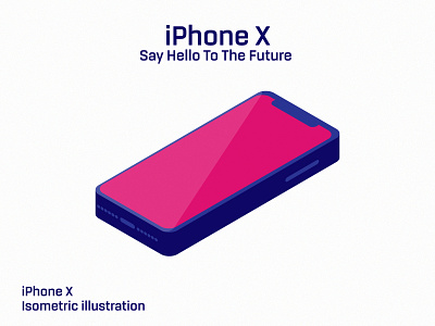 Isometric illustration - iPhone x - 01 app design flat icon design illustration social ui ux vector web website