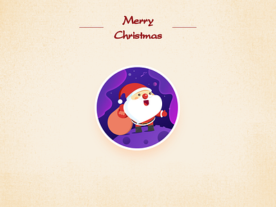 Merry Christmas_Santa Claus illustration 排版 设计