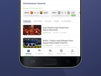 Football ID_2 article best ui design inspiration news news app design product design simple ui ui design