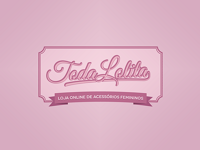 Toda Lolita Store Branding art branding color female logo love pink shop store ui ux web