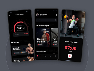 Machool - Mobile Apps app cardio coach crossfit excercise fitness fitness apps fitness ui gym gym apps health mobile mobile app mobile fitness app muscle popular sport ui ux workout