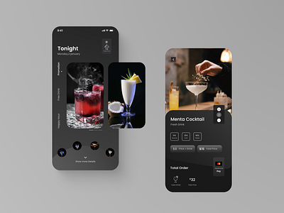 Drink Order App 🍹 appbrainy appdesign behance dailuui dribblers figma graphic design graphicdesign plugin ui uitrends userinterface webdesign