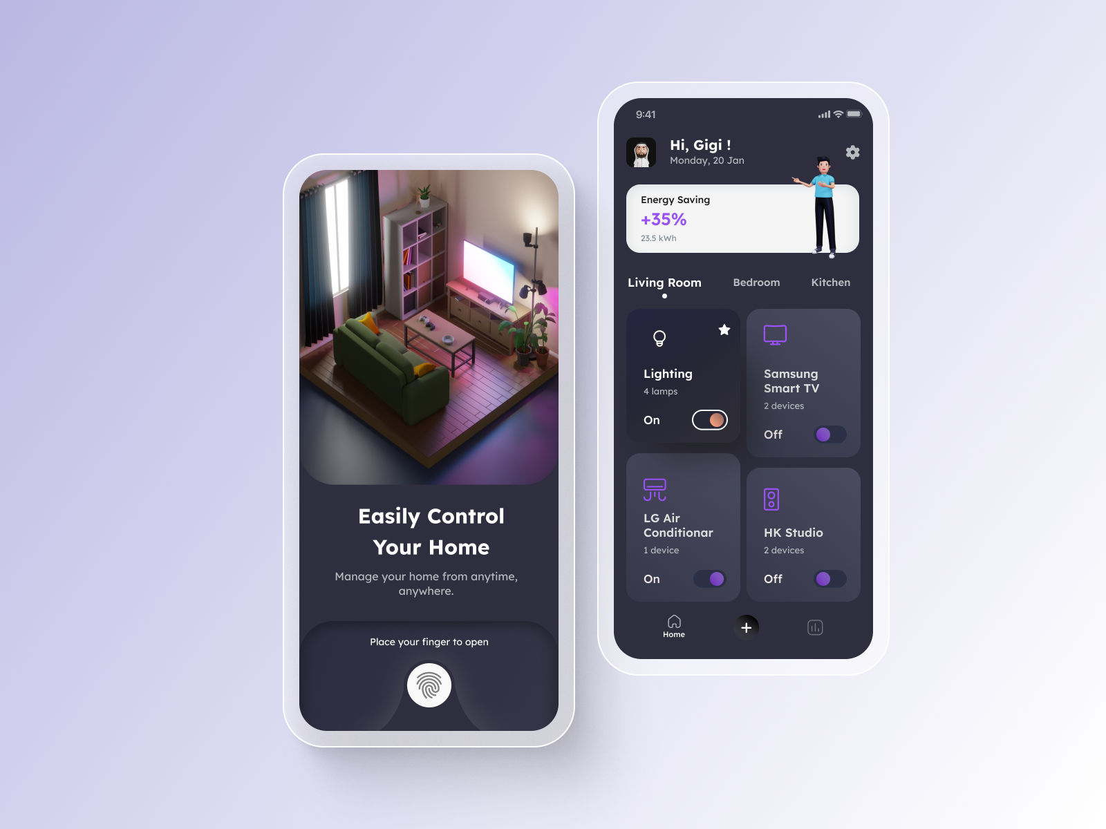 Smart Home App Design 🏠 by Parth Pethani on Dribbble