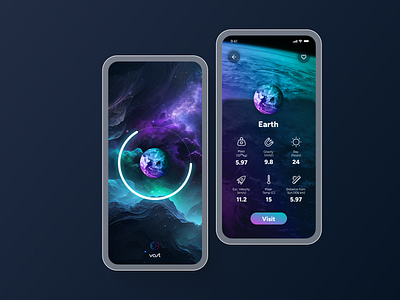 Space Screen Ui Design app branding design graphic design illustration logo typography ui ux vector