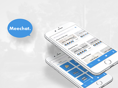 Meechat group chat mobile design product design user interface design uxui design
