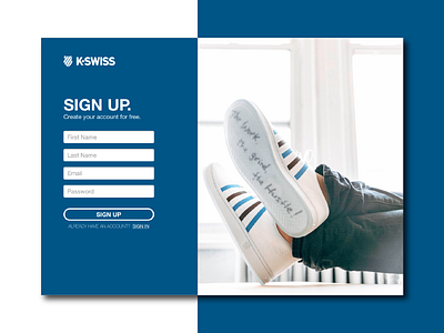 DailyUI - 001 - Sign Up