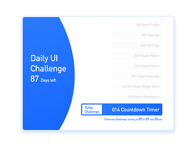 Daily UI 014 | Countdown Timer