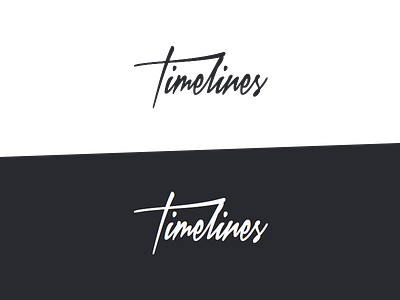 Timelines app lettering logo