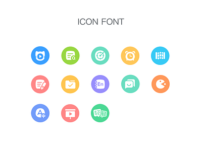Icon Font icon icon font study