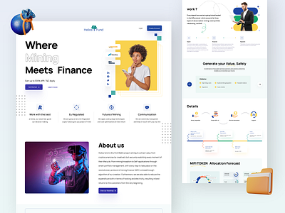 Finance Landing Page UI Design in Figma