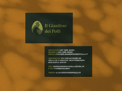 Il Giardino Dei Pollu - Business Cards adobe brand identity branding design logo minimal typography