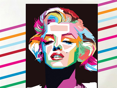 Marilyn Monroe Illustration design graphic design illustration vector