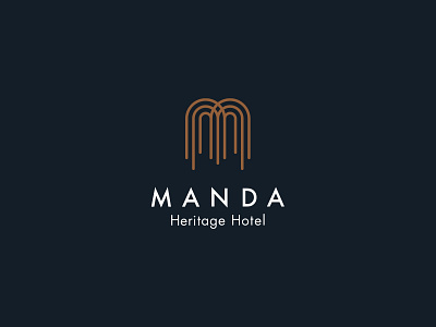 Manda Heritage Hotel brand design hotel identity design logo