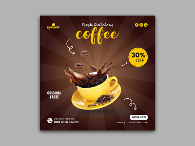 Coffee Social Media Post Template