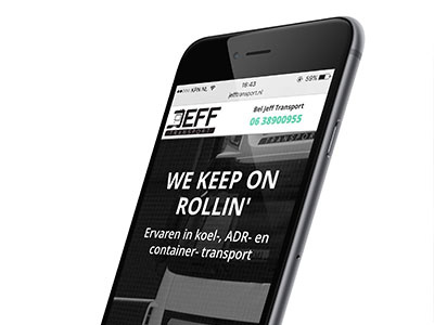 Website Jeff Transport branding logo transport webdesign website