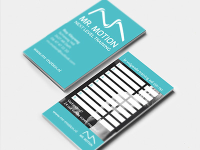 Mr Motion branding business cards motion sport