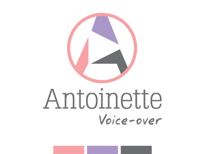 Logo Antoinette Voice-over artwork branding colors logo voice over