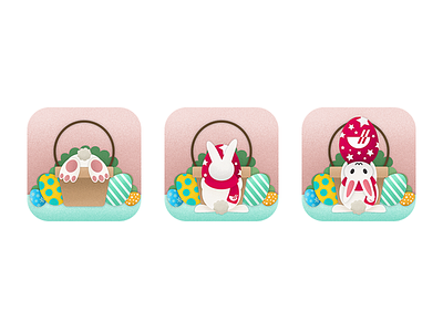 Easter bunny chowbus easter easter bunny easter egg illustration 复活节 菜单