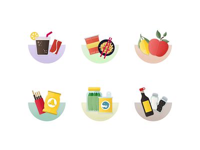 Grocery's category icon canned category fastfood food fruit grocery icon snack supermarket ui