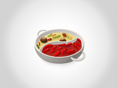 Hot Pot asian food chinese food clean food hot pot icon realistic ricepo simple spicy 火锅，川菜，中餐