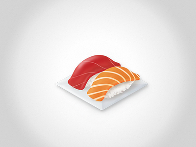 Sushi asian food，寿司，中餐，茶餐厅 clean food icon japenese food realistic ricepo simple sushi