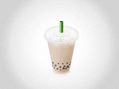 Milk Tea asian chinese food icon milk realistic ricepo simple spicy tea 中餐 奶茶