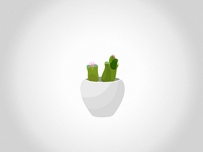 Succulent Plant 9 clean flat icon plant simple succulent ui