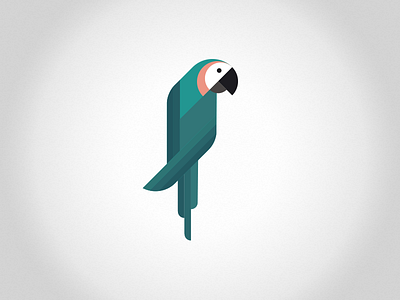 Macaw 2 bird female flat icon macaw parrot simple ui