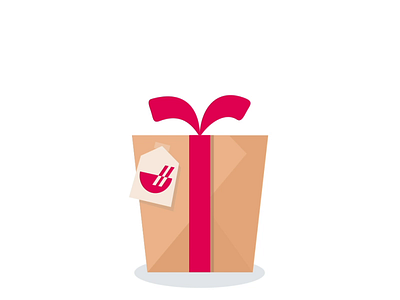 Get a Gift animation animation 2d chowbus gift icon illustration redeem takeout ui vector