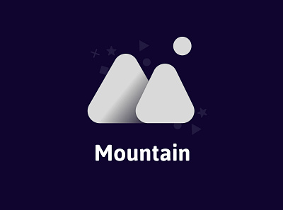 Mountain | Banding Concept Design abstract abstract logo app brand design branding branding desgin design figma graphic graphic design icon illustration logo logo design minimal typography vector