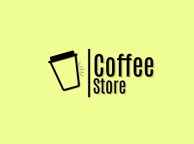 Coffee Store | Business Logo Concept abstract abstract logo app black brand brand design branding bussiness coffee design figma graphic design illustration lettermark logo logo design minimal motion graphics typography yellow