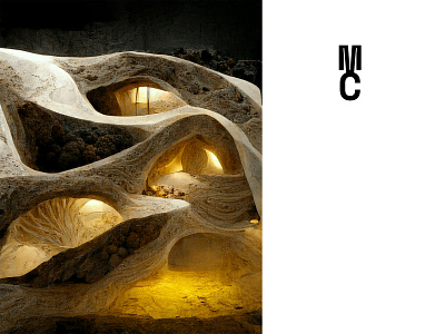 Concept Cave Building 3d concept art design