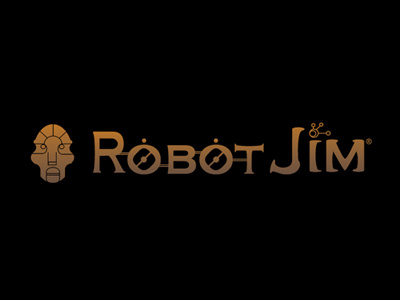 Robot Jim branding graphic novel logo