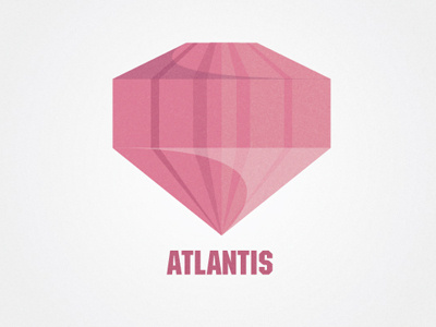 Gem of Atlantis branding illustration logo