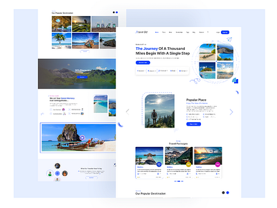 Travel Related Web Landing Page